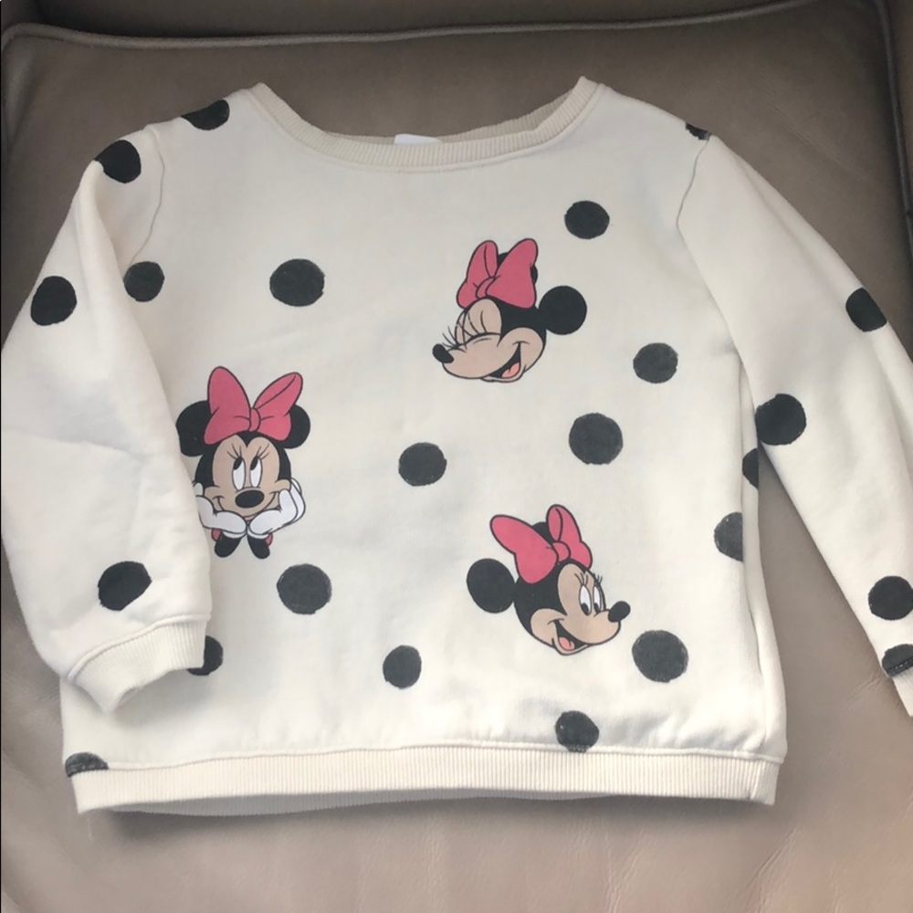 Zara Disney Minnie Mouse Sweatshirt 3-4 yr